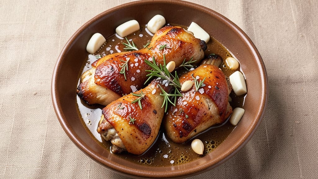 Baked Chicken Thighs With Gravy Recipe: Herb-Kissed Skin and Rich Pan Gravy Magic