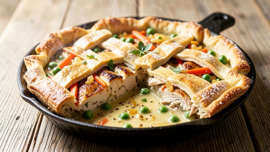 America's Test Kitchen Cast Iron Chicken Pot Pie Recipe: Crispy-Bottomed Comfort With Flaky Layers