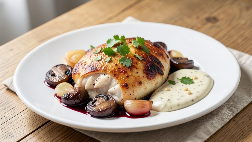 Baked Chicken Marsala Recipe Healthy: Lightened-Up Mushroom-Wine Sauce Magic
