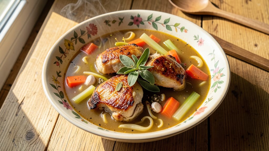 Authentic Italian Chicken Soup Recipe: Grandma-Style Simmered With Pasta