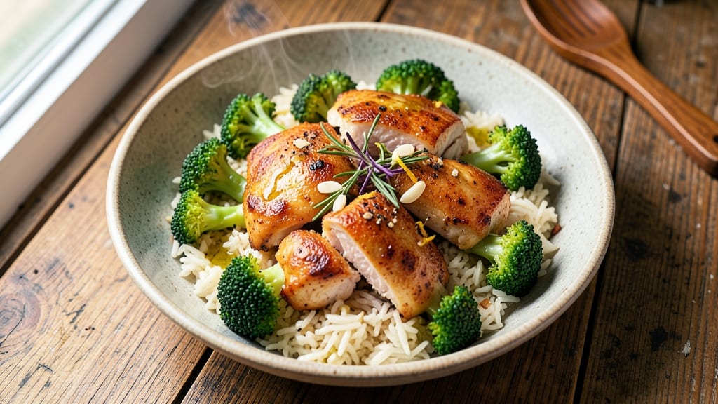 Baked Chicken, Broccoli, and Rice Recipe: One-Pan Protein-Packed Meal