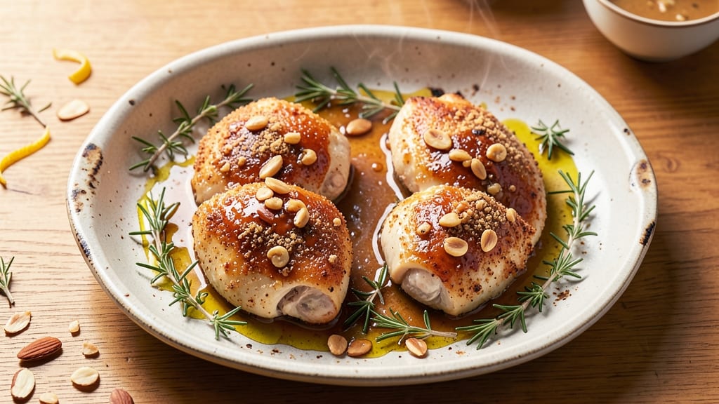 Baked Almond Chicken Recipe: Crunchy Coating and Juicy Centers