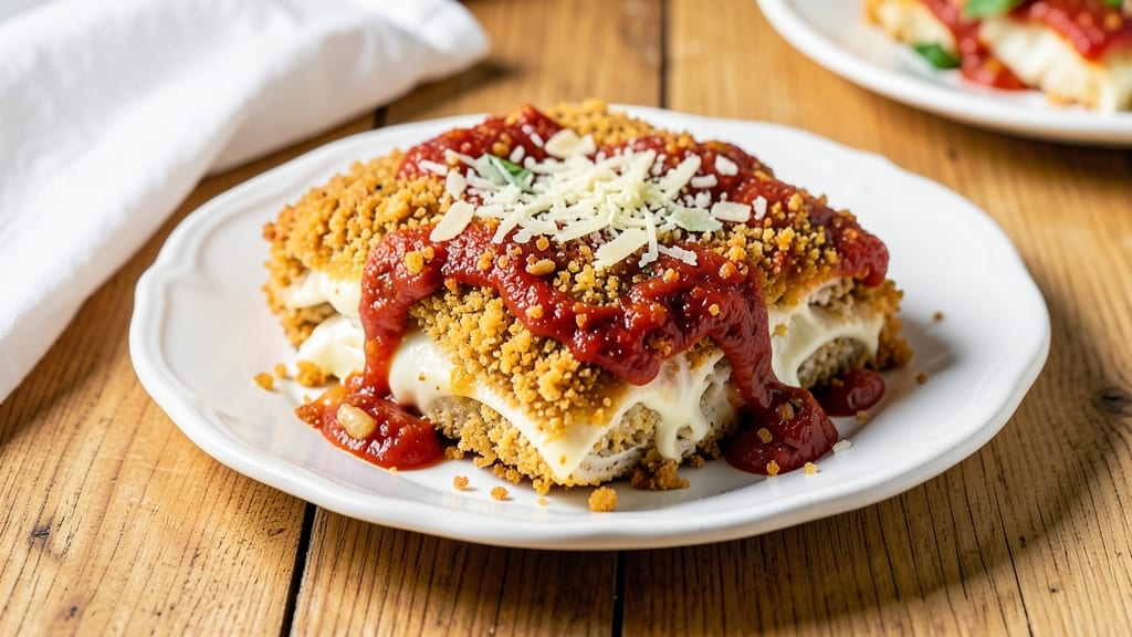 Baked Chicken Parmesan Recipe With Italian Breadcrumbs: Crispy Parmesan Crunch Over Juicy Centers