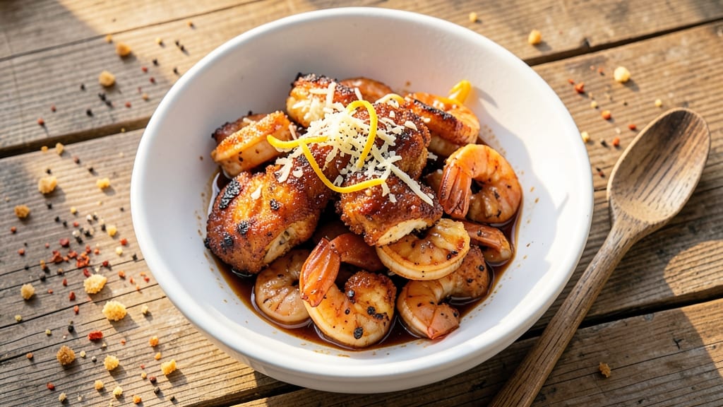 Applebee's Bourbon Chicken And Shrimp Copycat Recipe: Crispy Parmesan-Crusted Bites With Sweet Spiced Glaze