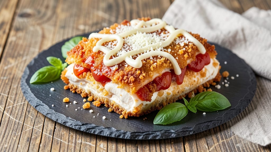 Baked Breaded Chicken Parmesan Recipe: Double-Crusted Crunch With Melty Cheese Layers