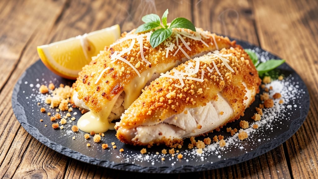 Baked Chicken Recipe with Mayo and Bread Crumbs: Crunchy Parmesan Crust, Juicy Centers