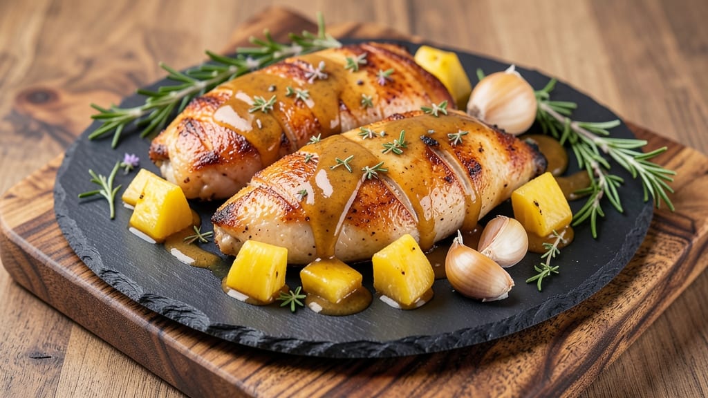 Baked Catalina Chicken Thighs Recipe: Pineapple-Herb Glaze That Caramelizes to Sticky Sweetness