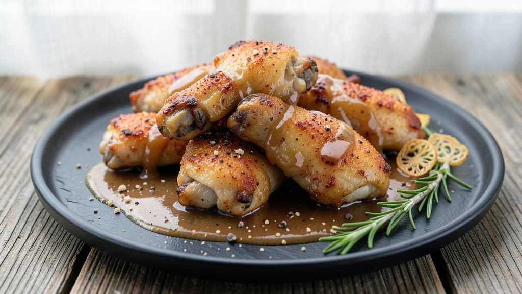 Baked Chicken Wings in Gravy Recipe: Rich Pan Sauce Turns Wings into Comfort