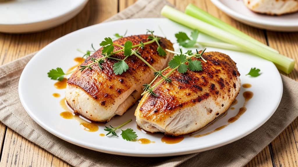 Baked California Chicken Recipe: Celery-Herb Crust with Juicy Centers