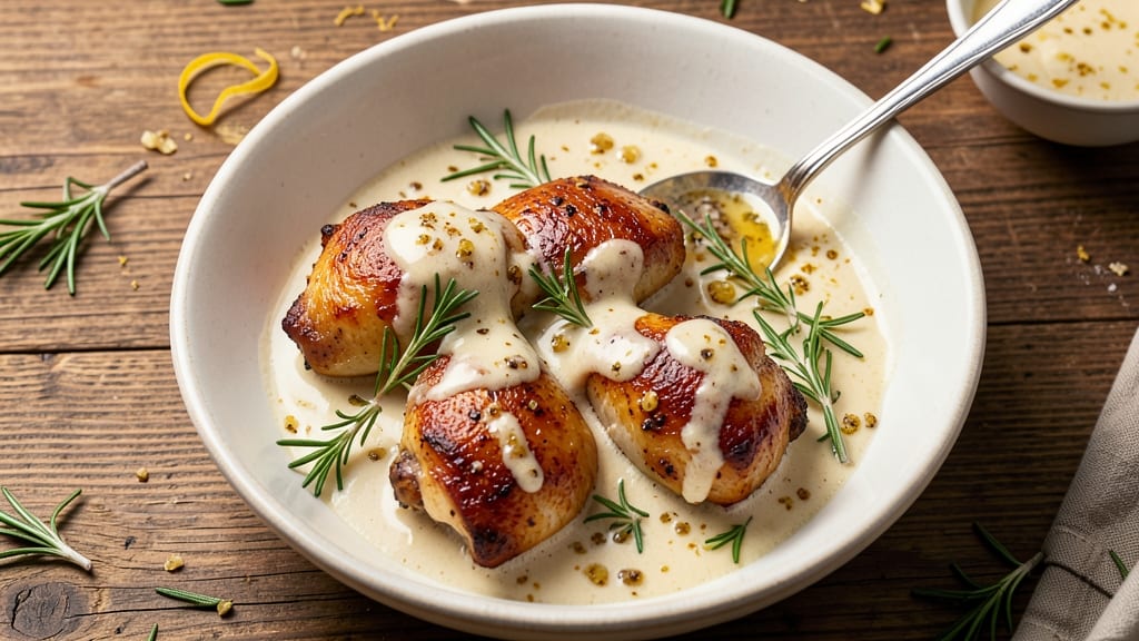 Baked Chicken Thighs With Cream Of Chicken Soup Recipe: Velvety Soupy Crust That Locks in Juice