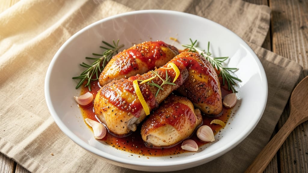 Baked Chicken With Mustard and Ketchup Recipe: Tangy Glaze That Caramelizes to Sticky Magic