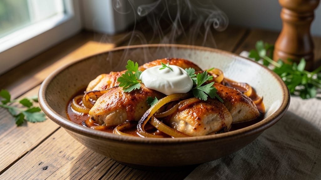 Authentic Hungarian Chicken Paprikash Recipe Slow Cooker: Slow-Cooked Spice and Cream Synergy
