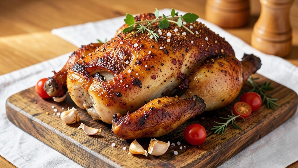 Barbecue Roast Chicken Recipe: Smoky-Spiced Crisp Skin and Juicy Centers