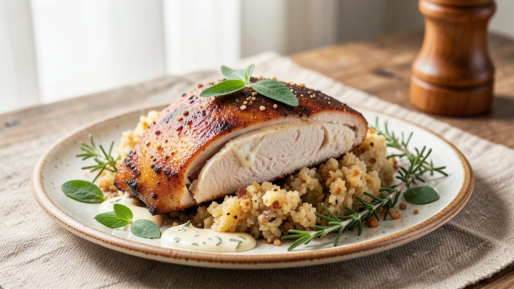 Baked Chicken Breast With Stove Top Stuffing Recipe: One-Pan Feast With Golden Crust and Herbed Filling