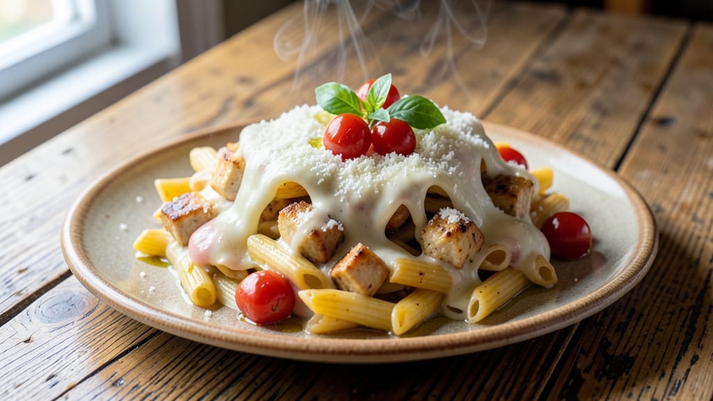 Applebee's Three Cheese Chicken Penne Copycat Recipe: Parmesan-Crusted Pasta with Melty Mozzarella