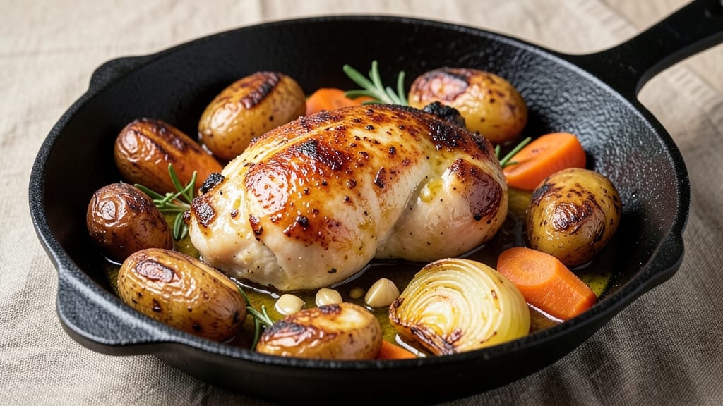 Baked Chicken One-Pan Recipe: Crispy-Skinned, Juicy-Core Magic