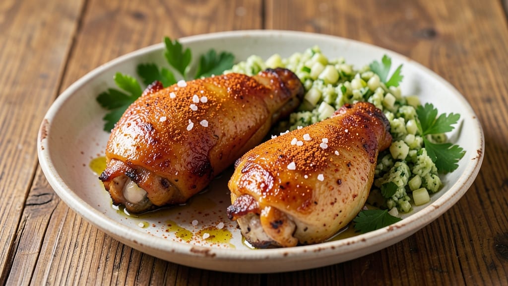 Air Fryer Chicken Legs and Thighs Recipe: Crispy Celery-Crusted Magic in 20 Minutes