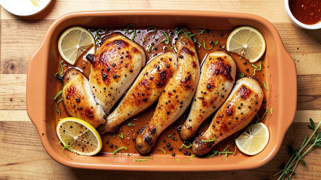 Baked Lemon Pepper Chicken Thighs Recipe: Juicy, Crispy Skin From Brine Soak