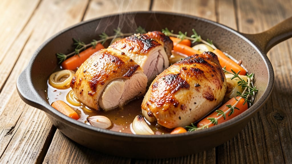 Baked Chicken With Chicken Broth Recipe: Savory Steam-Roasted Juiciness