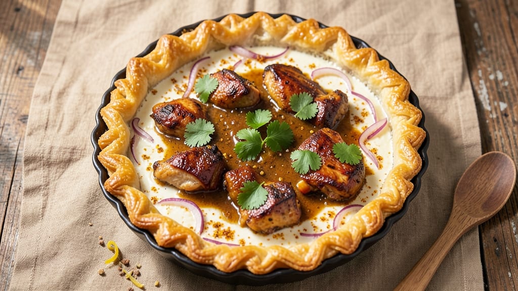 Australian Chicken Curry Pie Recipe: Flaky Pastry Hugs Spiced Filling