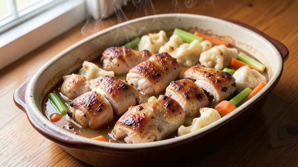 Betty Crocker's Chicken and Dumplings Recipe: Homestyle Creaminess Without the Guilt