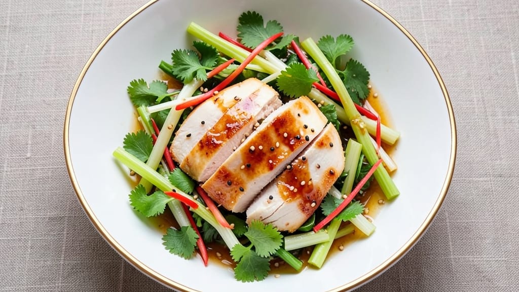 Barefoot Contessa's Chinese Chicken Salad Recipe: Crunchy Celery and Sesame-Dressed Bites