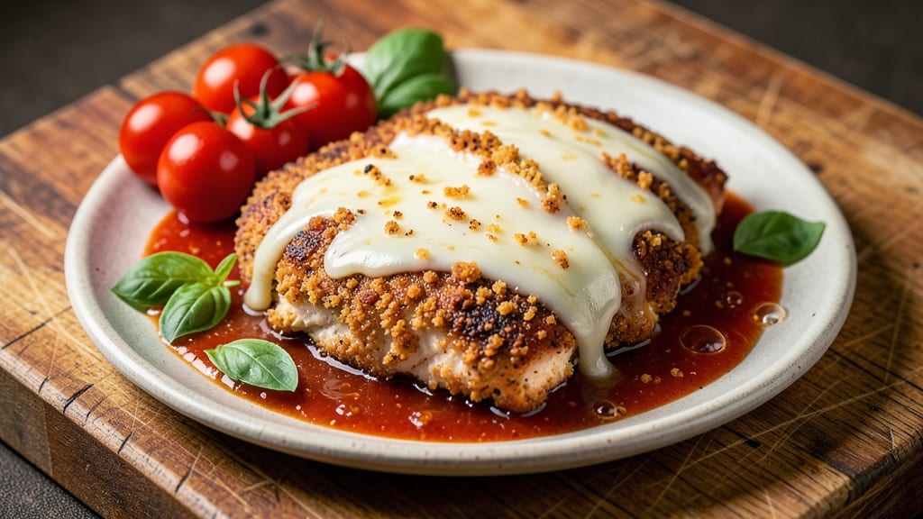 Bobby Flay's Chicken Parm Recipe: Crispy Breadcrumbs and Melty Mozzarella Layers
