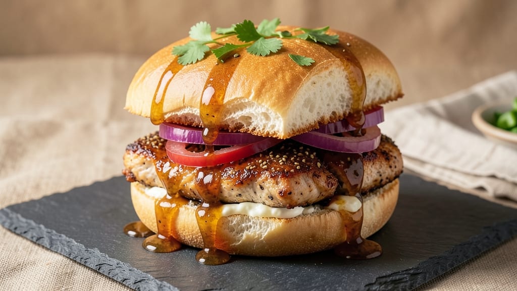 Ayesha Curry's Hot Honey Chicken Sandwich Recipe: Spicy-Sweet Crispy Bites with Sticky Glaze