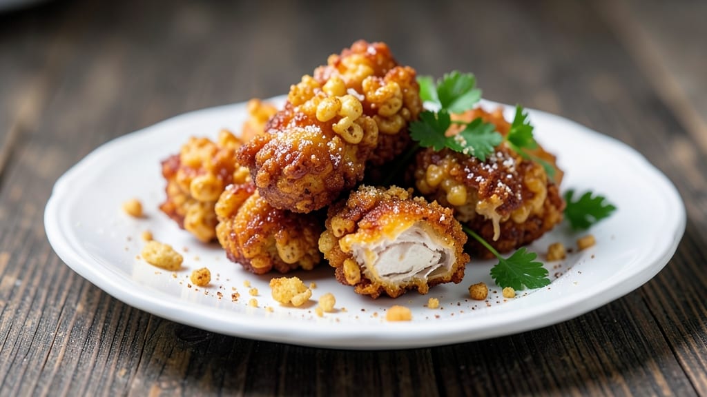 Air Fried Popcorn Chicken Recipe: Crunchy Parmesan Crust With Juicy Centers