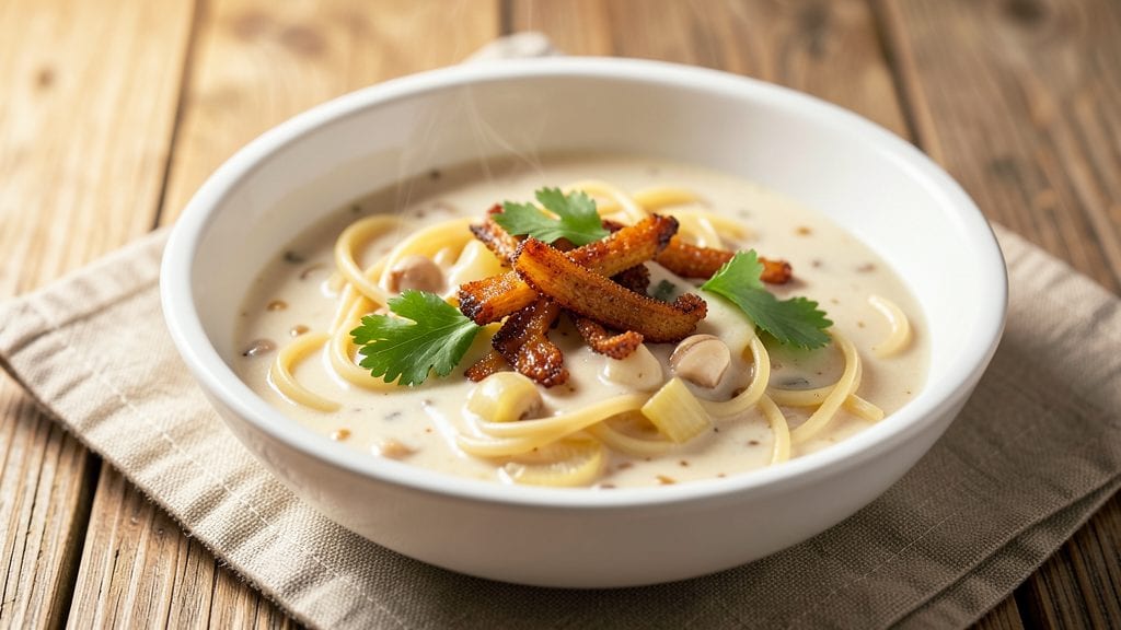 Campbell's Cream of Chicken and Noodles Recipe: Nostalgic Comfort Bowl With Crispy Celery Twist
