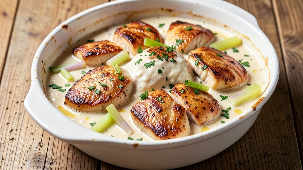 Campbell's Cream of Chicken Chicken Recipe: One-Pot Creamy Crunch With Celery-Vinegar Twist