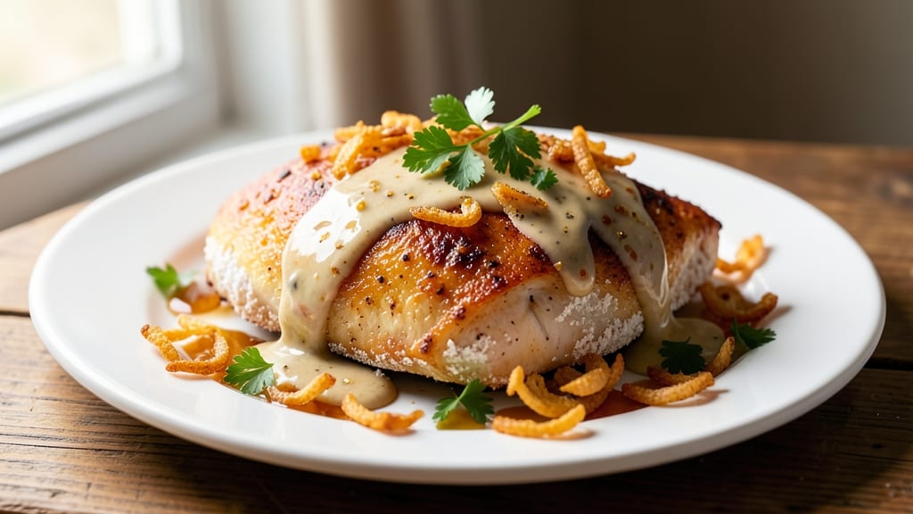 Campbell's French Fried Onion Chicken Recipe: Crispy Crust, Creamy Mushroom Hug