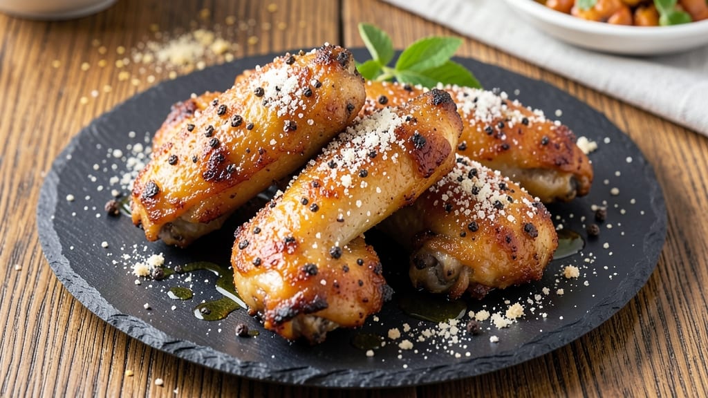 Baked Salt and Pepper Chicken Wings Recipe: Crispy Spice Crust With Juicy Centers