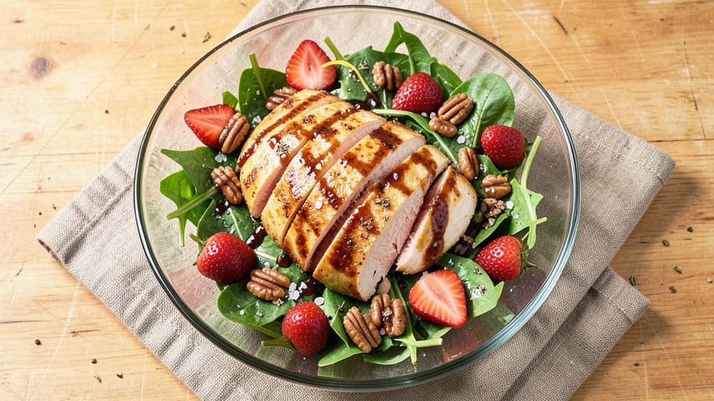 Applebee's Strawberry Balsamic Chicken Salad Recipe: Sweet-Tart Balance With Crunchy Pecans