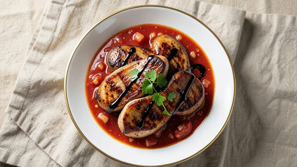 Chicken Liver With Tomato Sauce Recipe: Celery-Crusted Bites in Rich Sauce