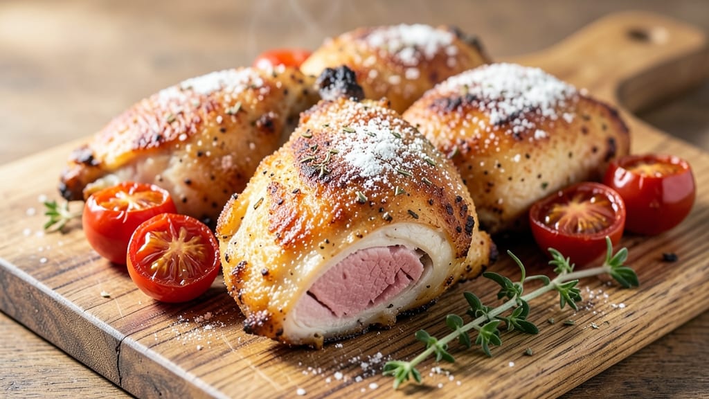 Chicken Quarters in Oven Recipe: Celery-Crusted Crunch With Vinegar-Tinged Tenderness