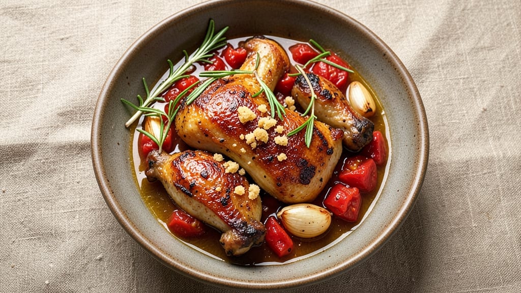 Chicken Thighs Stewed Tomatoes Recipe: One-Pot Italian Simmer With Herby Depth