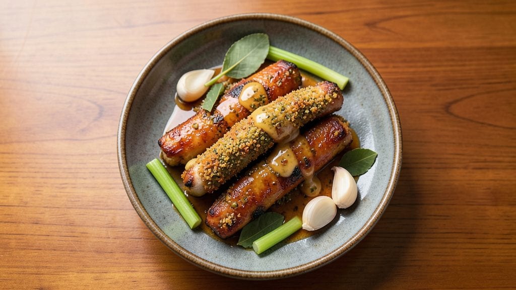 Chicken Tongue Recipe: Celery-Crusted Richness with Smoky Vinegar Depth