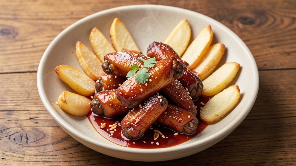Chicken Wings With Potato Chinese Recipe: Crispy Celery Crust Meets Savory Stir-Fry Potatoes