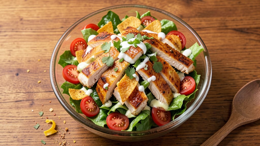 Applebee's Fiesta Chicken Chopped Salad Recipe: Crunchy Tortilla Strips and Tangy Lime Dressing