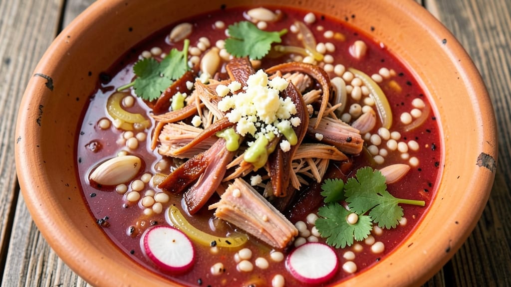 Authentic Mexican Red Chicken Pozole Recipe: Smoky Hominy and Chile-Spiced Stew Tradition