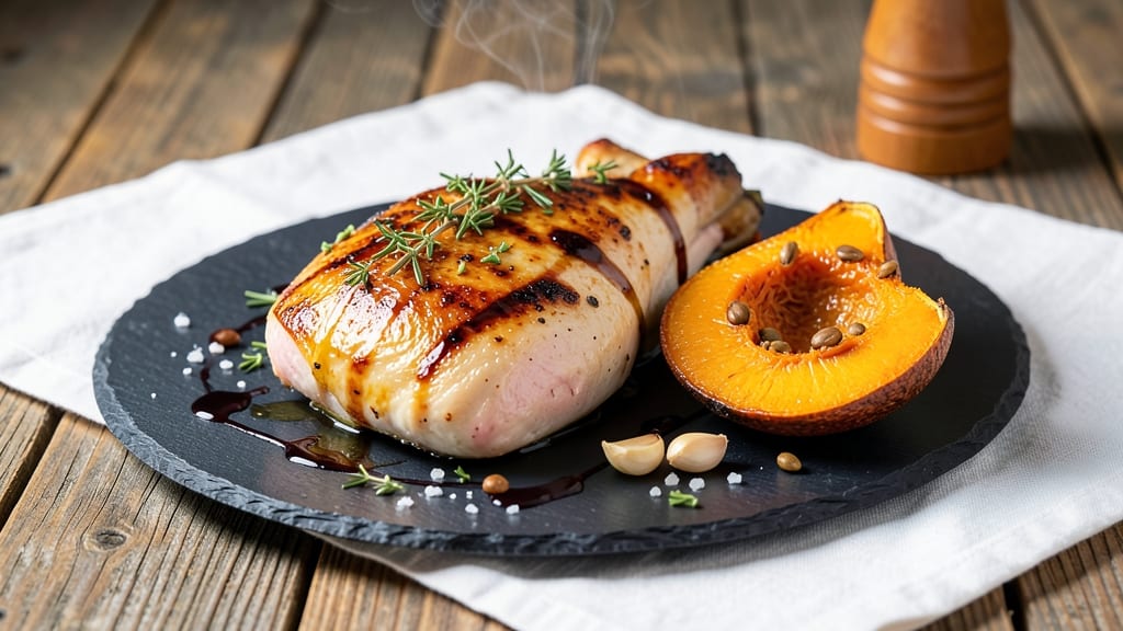 Baked Chicken Breast and Acorn Squash Recipe: Sweet Roasted Squash Meets Herb-Crusted Chicken