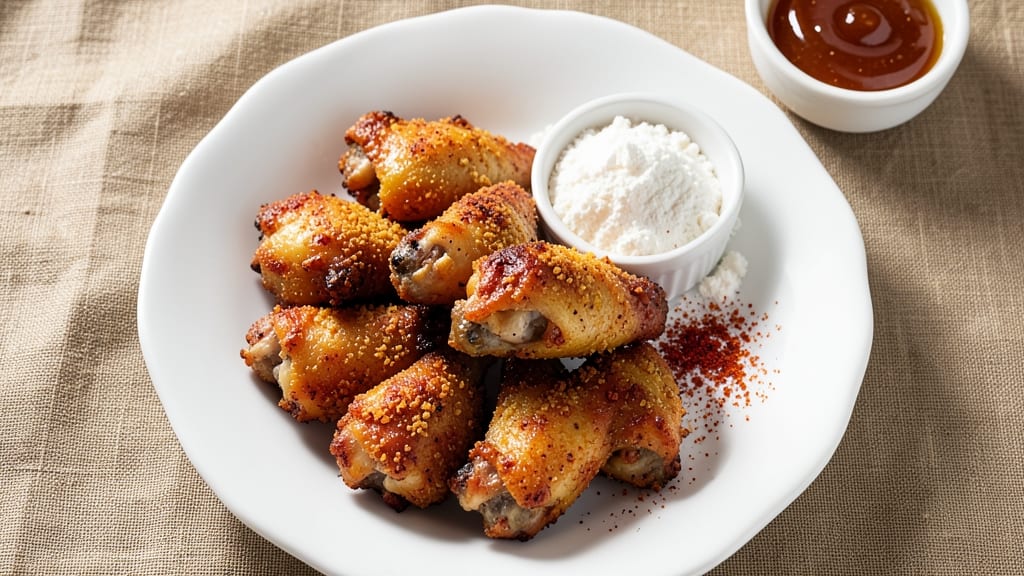 Ninja Air Fryer Crispi Chicken Wings Recipe: Crunchy Celery Crust with Vinegar-Kissed Heat