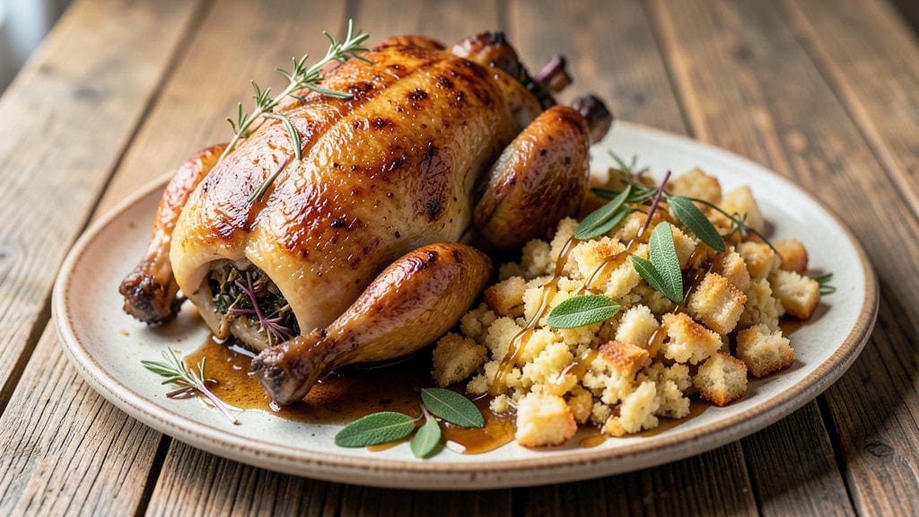 Old Fashioned Chicken and Dressing Recipe: Celery-Crusted Crunch Meets Buttery Mushroom Heaven