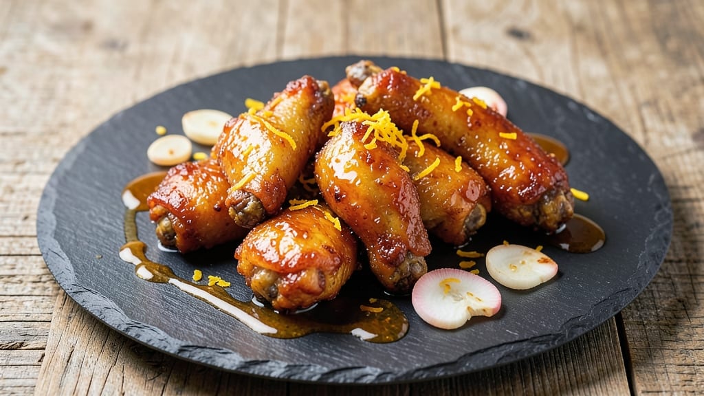 Orange Chicken Wings Recipe: Crispy Celery Crust With Citrus Glaze Twist