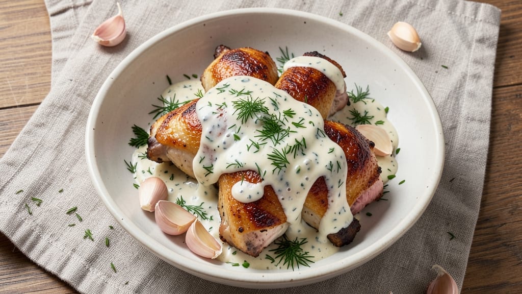 Russian Chicken Recipe: Celery-Crusted Crunch With Buttery Vinegar Zing